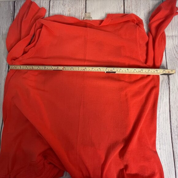 Chicos Women’s Sweater And Cardigan Set Size 16/ XL Burnt Orange Sleeveless - Picture 15 of 16